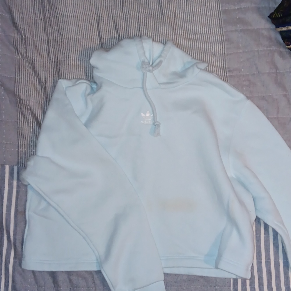 Adidas hooded crop top